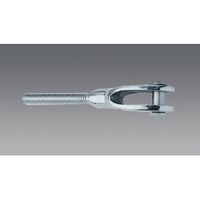 エスコ M8x 35mm 止め金具(左・雄ねじ/ステンレス製) EA638RT-32 1セット(4個)（直送品）