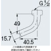 エスコ G 1/2” L型カップリング EA468CF-3A 1セット(10個)（直送品）