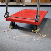 エスコ 150mm 台車用ストッパー(黄・黒/2個) EA979CB-4 1セット(6個:2個×3セット)（直送品）