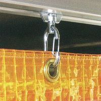 エスコ 50mm/12kg ランナー・フック付(40mmレール用) EA970FE-4 1セット(10個)（直送品）