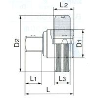 エスコ 1/2”DR クイックアダプター EA618KF-1 1セット(4個)（直送品）