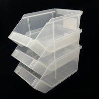 エスコ 127x200x100mm パーツトレー (乳白色) EA957AD-106 1セット(15個)（直送品）