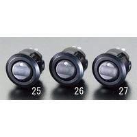 エスコ 125V/10A LEDランプロッカースイッチ(緑) EA940DH-25 1セット(15個)（直送品）