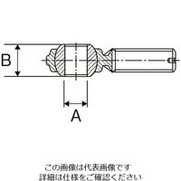 エスコ M10xP1.25 ロッドエンド(雄ねじ) EA966DZ-14 1セット(10個)（直送品）