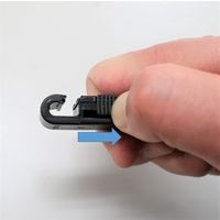 エスコ 30mm ナスカン(プラスチック製・2個) EA628RF-230 1セット(30個:2個×15袋)（直送品）