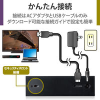 HDD 外付け デスクトップ USB3.2(Gen1) ブラック 4TB ELD-GTV040UBK エレコム 1個