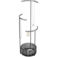 アントレックス Umbra テソラ ジュエリースタンド グラス 幅130×奥行130×高さ420mm スモーク 21014862582 1個（直送品）