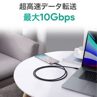 USBケーブル 1.2m Type-C[オス]-Type-C[オス] Impulse PD USB-C 3.1 CB-CD21-BK 1本 AUKEY