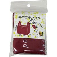 マツシロ エコバック エコプチバッグ お弁当対応タイプ ワインレッド 61EPU 1枚