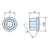 エスコ M10 [球面型]フランジナット EA948DT-23 1セット(10個)（直送品）