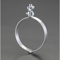 エスコ φ125 吊バンド (スパイラルダクト管用) EA440AK-125 1セット(10個)（直送品）