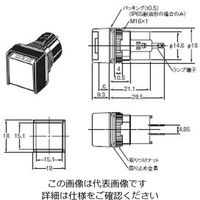 オムロン 表示灯(丸胴形φ16) はんだづけ端子タイプ 赤 M16ーARー5D 1セット(5個)（直送品）