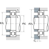 日本精工 単列深溝玉軸受 6318C3 1個（直送品）