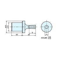 ナベヤ（NABEYA） ポリアンゴラー（角穴加工ツール） P-2100N-1.5 1個（直送品）