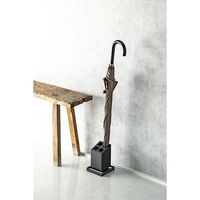 karari（カラリ） 珪藻土 アンブレラスタンド 4本用斜め ブラック 傘立て 1個 アネスティカンパニー