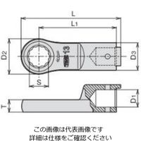 エスコ 4 ー 20N・m ヘッド交換式トルクレンチ(メガネヘッド付) EA723NK-23 1本（直送品）
