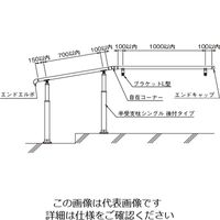 杉田エース セフティレール 木目調35 エンドキャップ 455872 1セット(6個)（直送品）