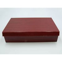 パックスタイル 朱漆 貼箱1.5合 80セット(10×8) 654713 1ケース(80枚入(10枚×8袋))（直送品）