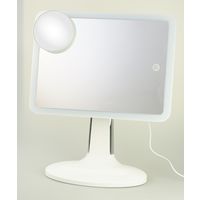 ヤマムラ LEDライトメイクアップミラー 10倍拡大鏡 YBM-1808 1セット(4個)