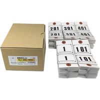長門屋商店 連番荷札 ニ-3000 1箱(500枚入)