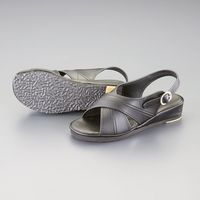 エスコ M/22.5ー23.0cm オフィスサンダル(レディース) EA910SL-2 1セット(3足)（直送品）