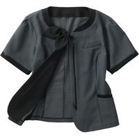 フォーク nuovo オーバーブラウスFB71381 チャコール 15号 FB71381-55-15（直送品）