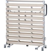 不二貿易 ワンタッチスノコベッド 桐 幅975×奥行2080×高さ445mm 14741 1台（直送品）