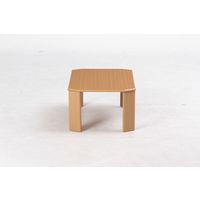 不二貿易 ウッディ ローテーブル 幅750×奥行500×高さ320mm ライトブラウン 10025 1台（直送品）