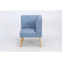 不二貿易 ヘームル NS コーナーソファー 幅615mm ブルー 37029 1台（直送品）