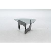 不二貿易 ルーク ガラスセンターテーブル 幅1000×奥行750×高さ405mm ブラック 96140 1台（直送品）