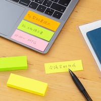コクヨ タックメモ 蛍光色 付箋 75×25mm メ-1303N-Y 1セット（10冊：2冊入×5パック）