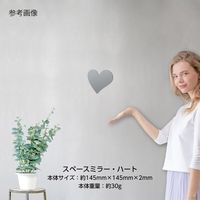 堀内鏡工業 鏡 安心・安全割れないミラー ハート SM-06 1個 4-1976-06（直送品）