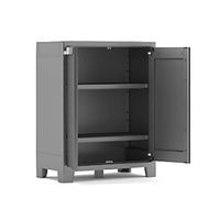 アズワン 屋外用プラスチックキャビネット Moby ロータイプ 組立済 9762100 1個 4-2263-11（直送品）