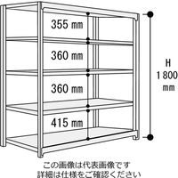 山金工業 ボルトレス中量ラック500kg/段 連結 5S6591ー5WR 1台(1個)（直送品）