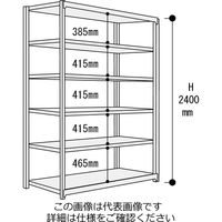 山金工業 ボルトレス軽中量ラック200kg/段 連結 2S8460ー6WR 1台(1個)（直送品）