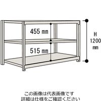 山金工業 ボルトレス中量ラック500kg/段 連結 5S4662ー3WR 1台(1個)（直送品）