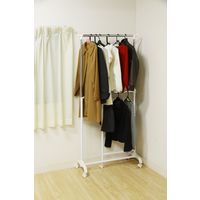 不二貿易 ３ＷＡＹ ハンガー 幅855×奥行370×高さ1870mm 93225 1台（直送品）