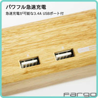 延長コード 電源タップ1.8m 6個口2P USB付回転式一括スイッチ付 雷サージ付 TAPKING USB PT601BEWD 1個ファーゴ