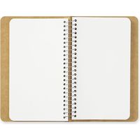 TRC スパイラルリングノート A6スリム 無罫 MDホワイト 15242006 1セット（2冊） デザインフィル（直送品）