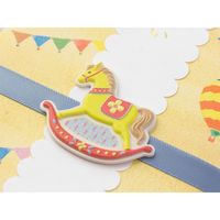 デザインフィル PC金封 出産祝 木馬柄 1枚入(中袋付) 25368006 1セット(3個)