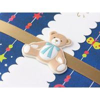 デザインフィル PC金封 出産祝 テディベア柄 1枚入(中袋付) 25369006 1セット(3個)