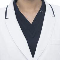 ナガイレーベン 女子シングルドクターコート Tネイビー LL CJ-3390 1枚　白衣　ドクターコート　レディース