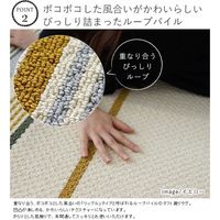 スミノエ アレルブロックラグ ミッドスタイル 1900×1900mm グレー 1枚（直送品）