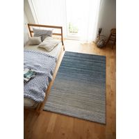 スミノエ HOMRUG 抗菌・抗ウィルス・防炎ラグ リュイール 1300×1900mm ブルー 1枚（直送品）