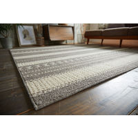 スミノエ HOMRUG GRANWOOLグランウール 抗菌・抗ウィルスラグ フォークモコ 1300×1900mm グレー 1枚（直送品）