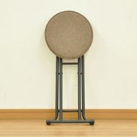 エイ・アイ・エス 折畳座厚チェア 背無し ブラウン AATN-210 BR 1脚（直送品）