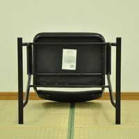 エイ・アイ・エス 楽座椅子 ロータイプ ブラック RCH-04BK-4PCS 1セット(4脚入)（直送品）