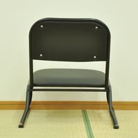 エイ・アイ・エス 楽座椅子 ロータイプ ブラック RCL-01BK-4PCS 1セット(4脚入)（直送品）