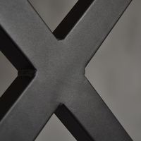 エイ･アイ･エス テーブルキッツ用 テーブル脚 X型 幅630×奥行85×高さ670mm ブラック TBK-X BK 1セット（直送品）