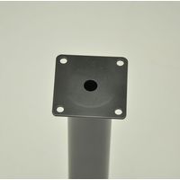 エイ･アイ･エス 金属丸脚 幅85×奥行85×高さ850mm ブラック TCL-850 BK 1セット(4本入)（直送品）